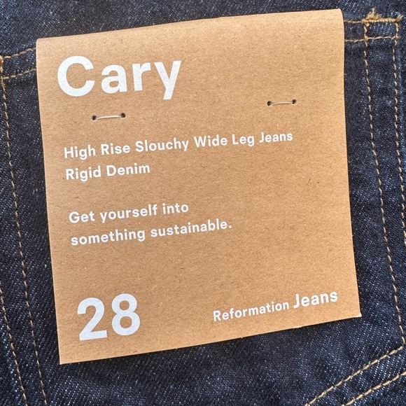 Reformation
Women's Blue Cary High Rise Slouchy Wide Leg Jeans - Picture 8 of 14